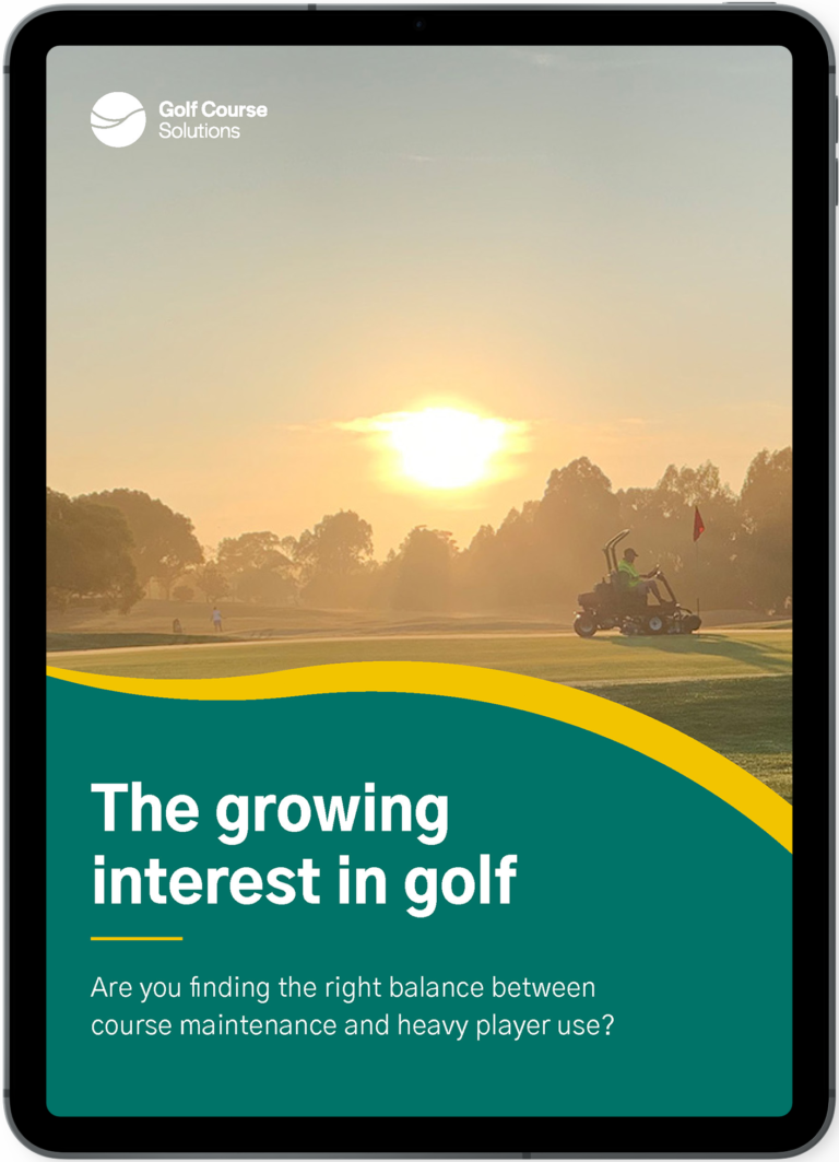 The Growing Interest in Golf - iPad Mock Up